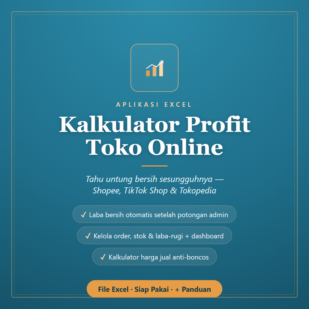 Kalkulator Profit & Manajemen Order Toko Online